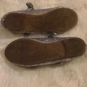 Cute girls dress silver shoes